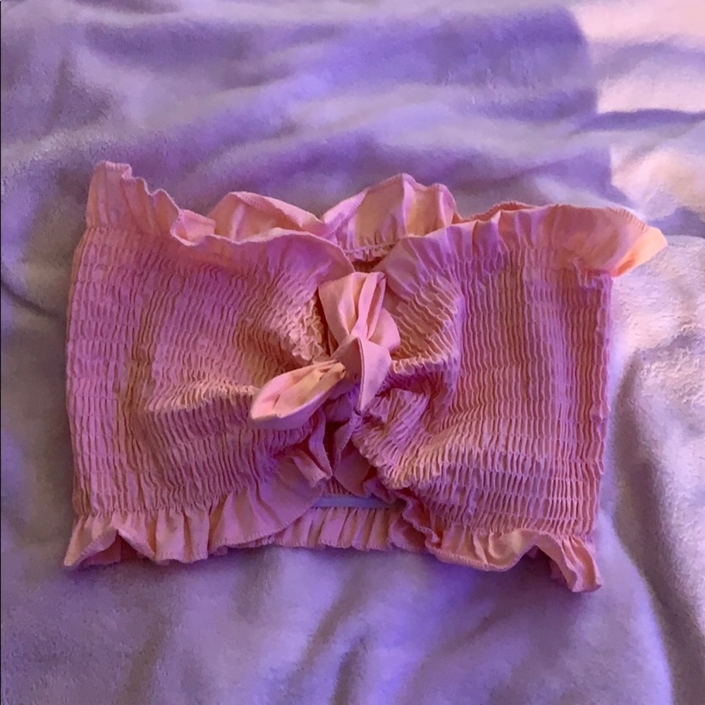 Peach color tube top